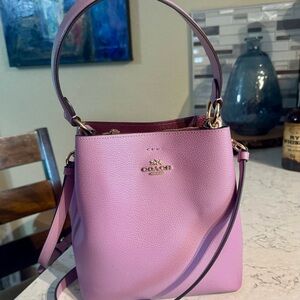 Coach Pink Shoulder Bag with Versatile Design